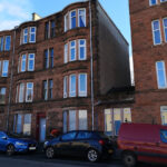 Photograph of Glasgow red sandstone tenement building