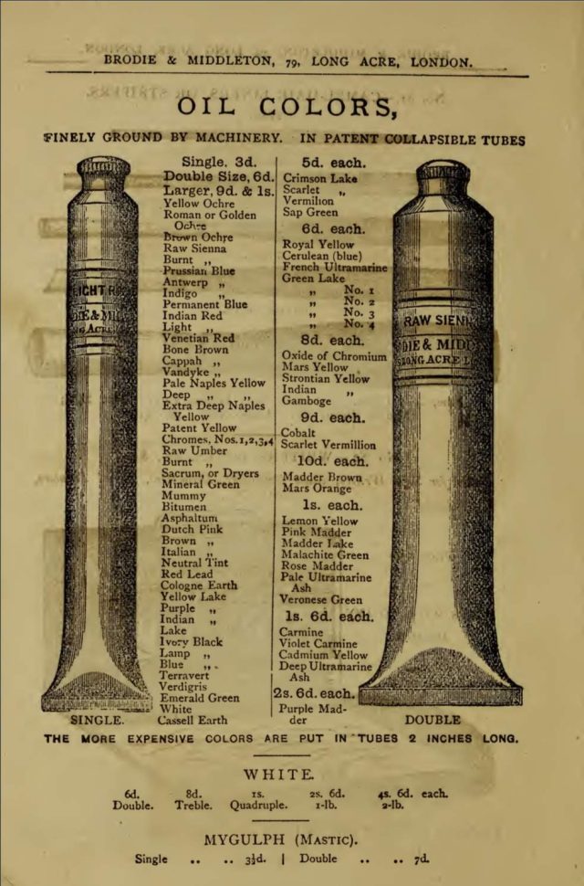 A page from ‘The Painters and Grainers Handbook’, 1873
