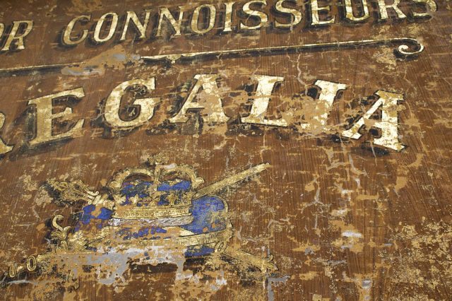 Detail of Regalia Whisky Sign, Partick, Jan Graham